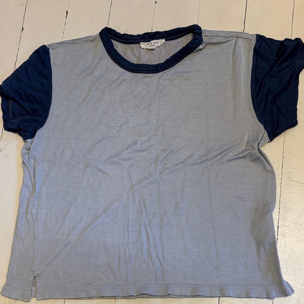 Rag & Bone Blue Short Sleeve Tee